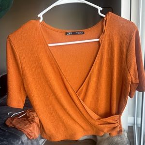 Zara Burnt Orange Top